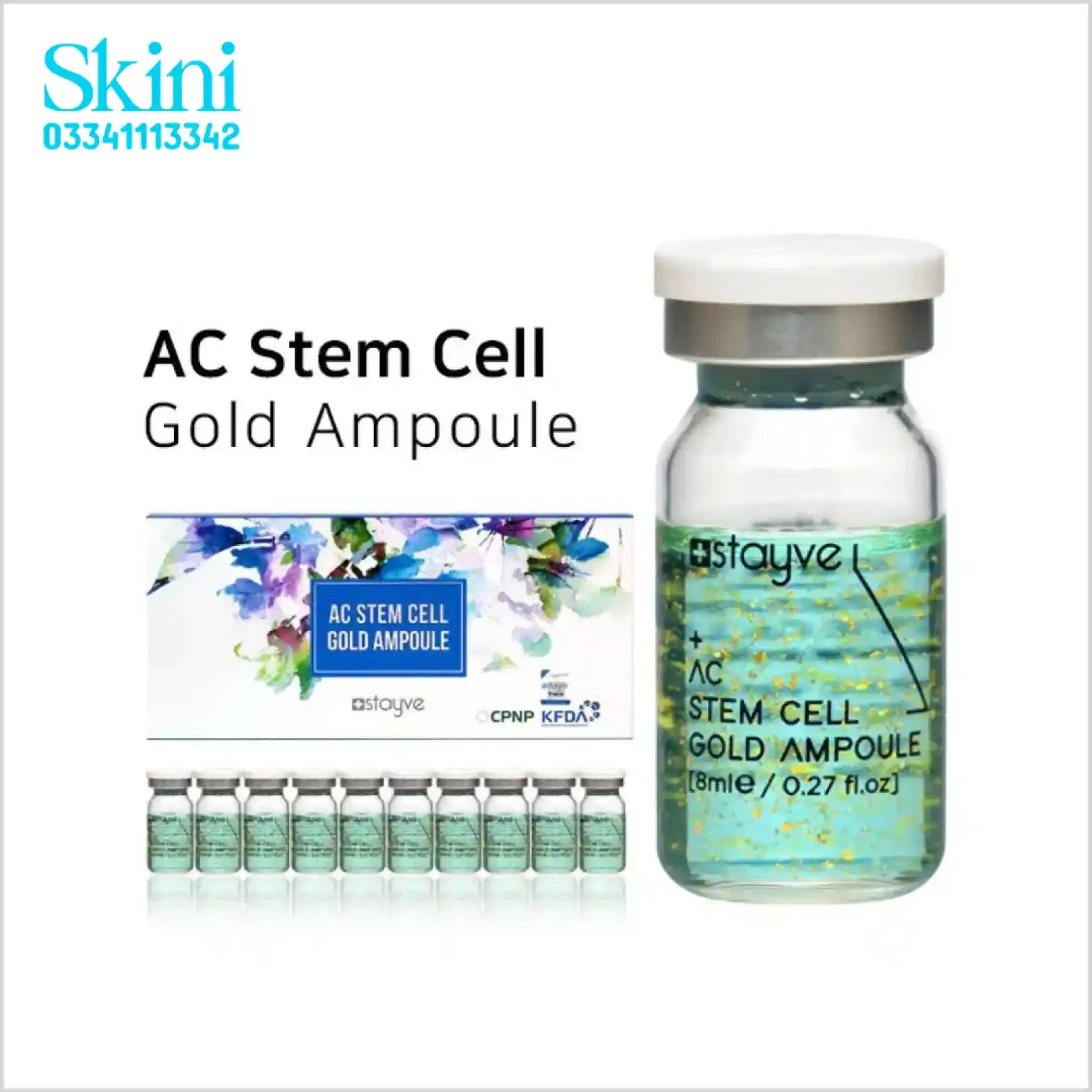 Original Stayve AC Stem Cell Gold Ampoule Korean