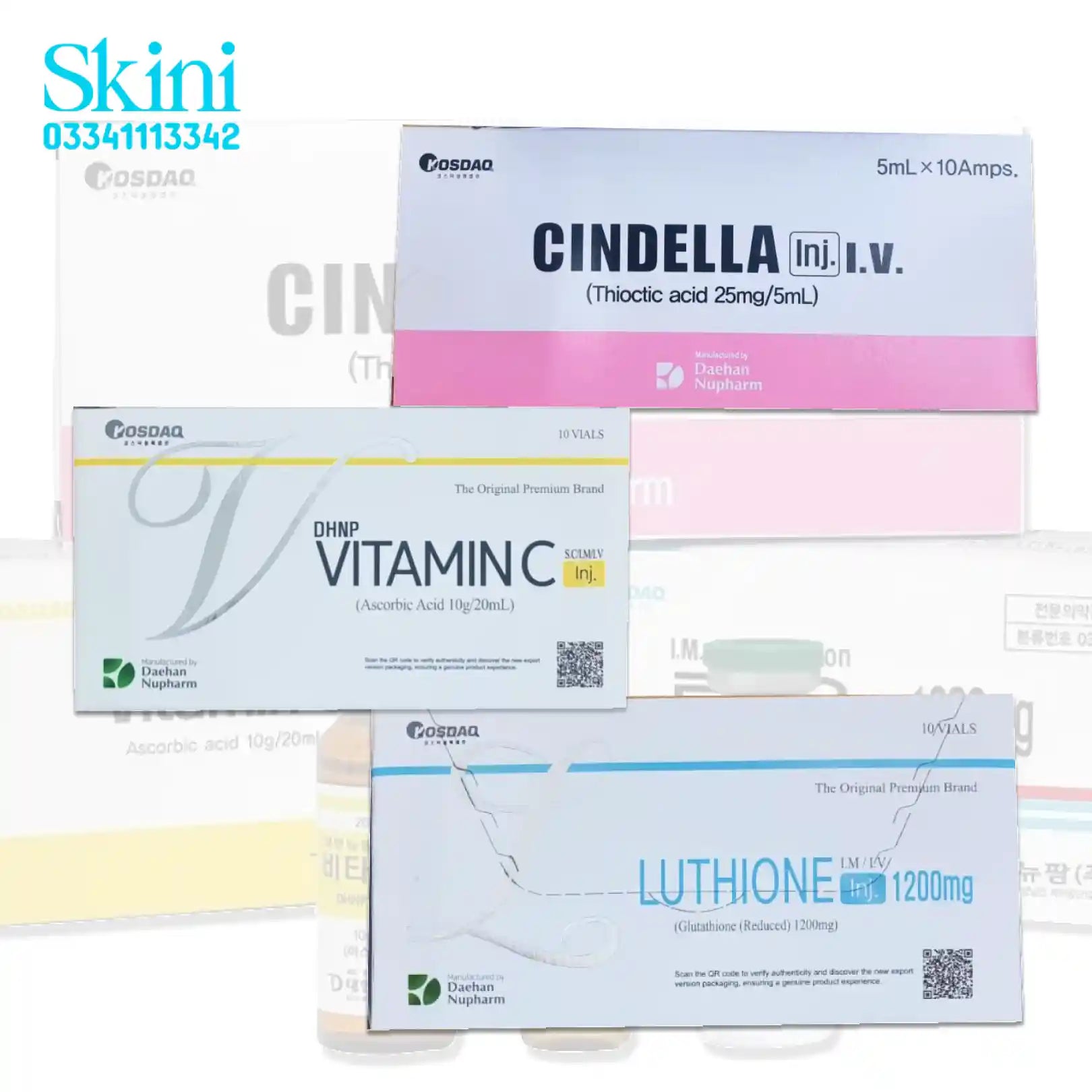 Cindella - Vitamin C - Luthione 1200mg Korean Whitening injection