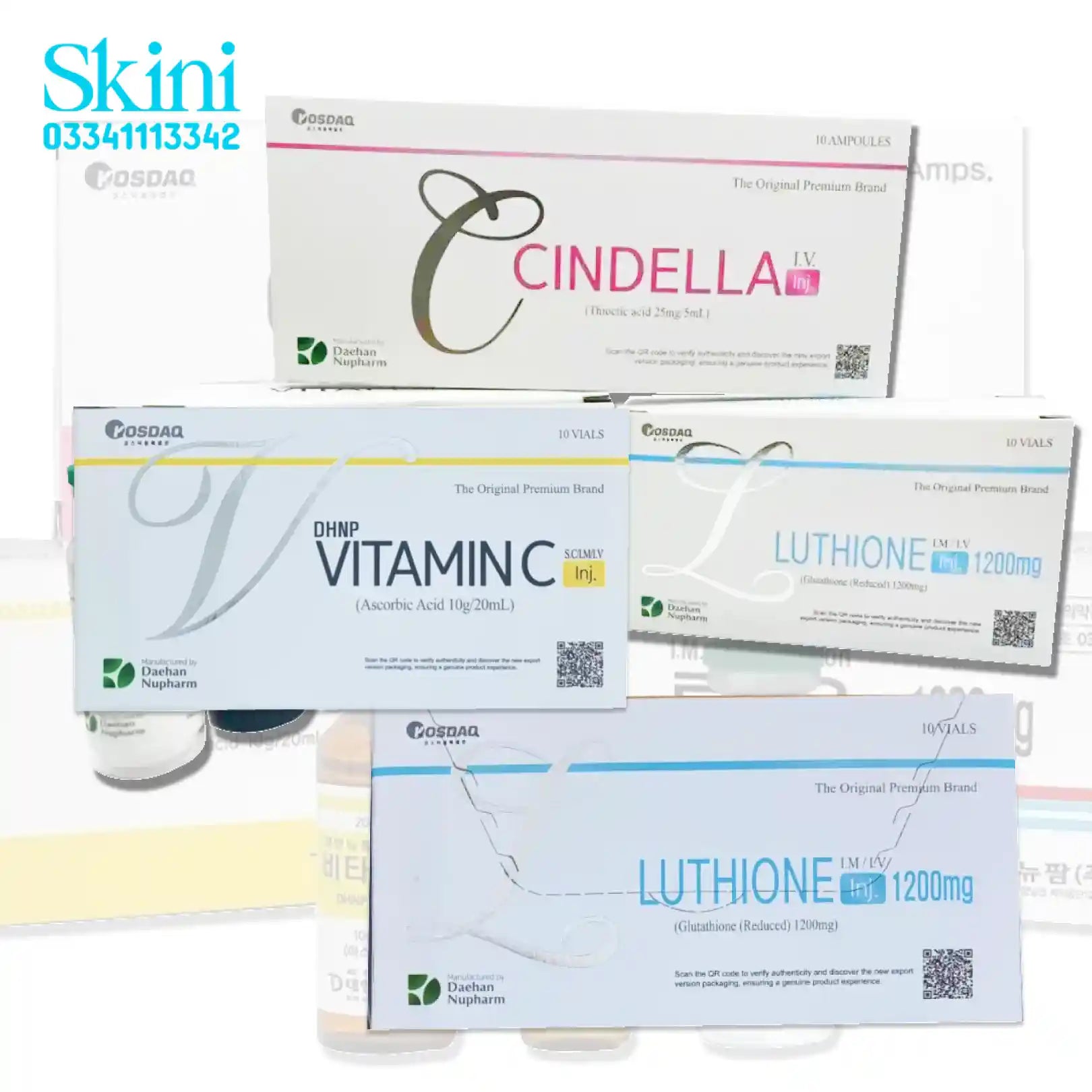 Cindella - Vitamin C - Luthione 1200mg Korean Whitening injection