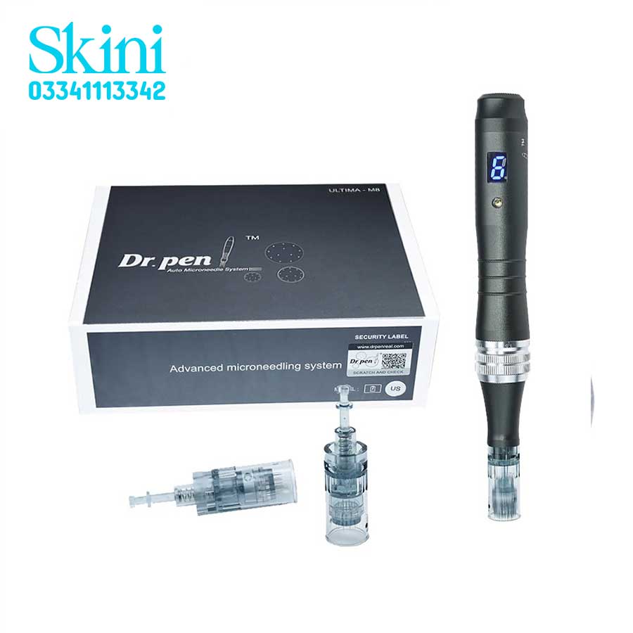 Dr Pen M8 Advance Micro-needling pen with 2 needles