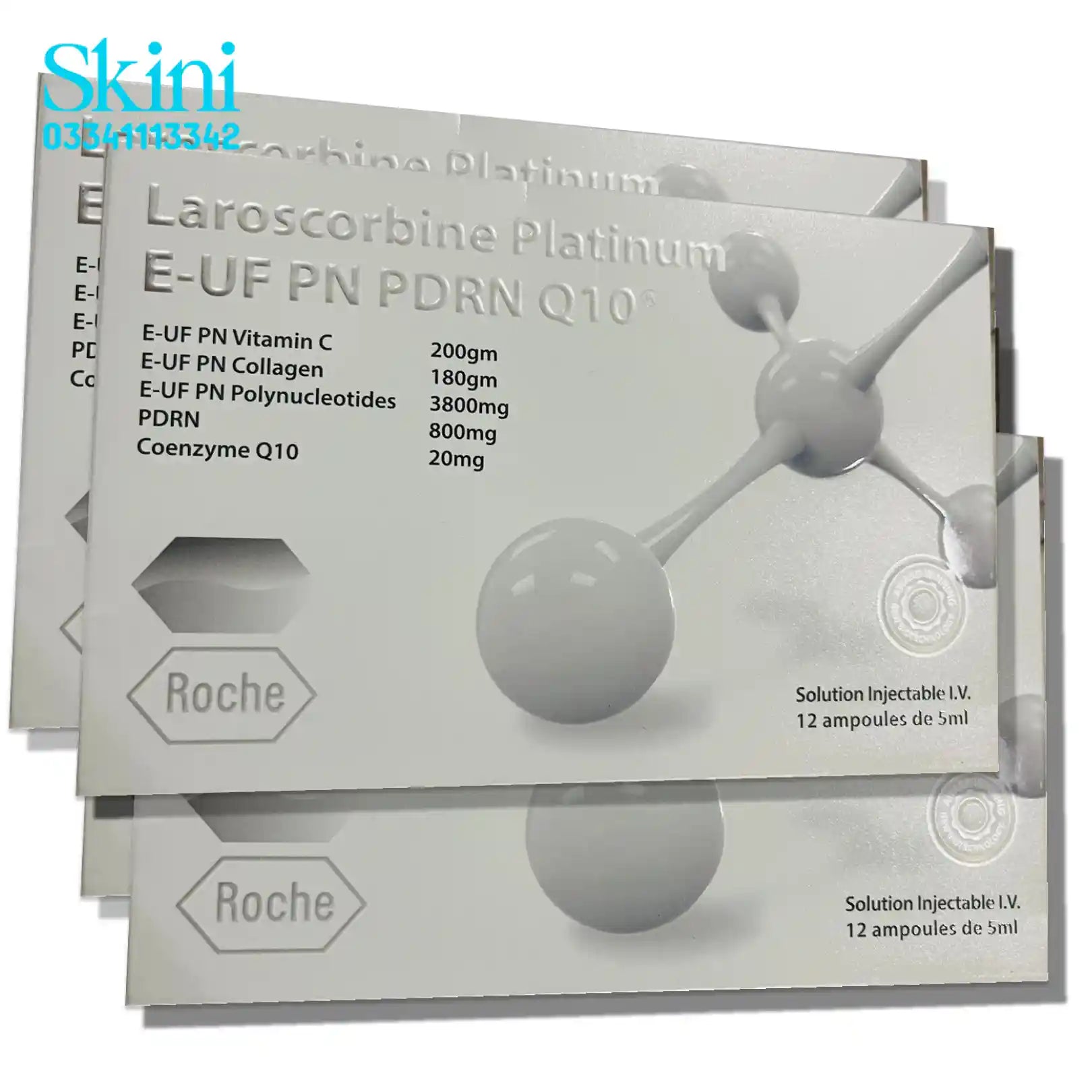 Laroscorbine Platinum E UF PN PDRN Q10 Anti-Aging injections