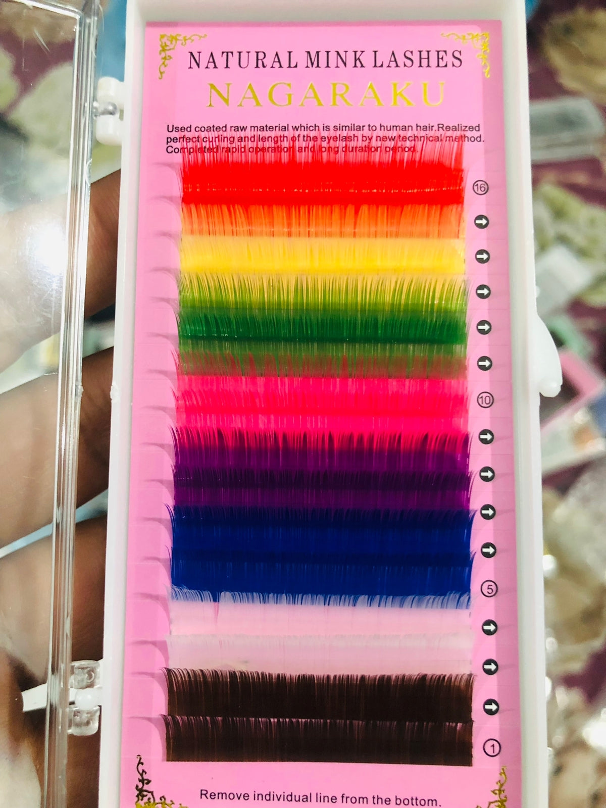 Multicolor Lashes Rack