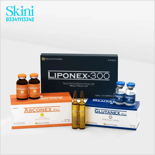 LIPONEX 300-Asconex Whitening Injections - GLUTANEX 1200mg Made in Korea