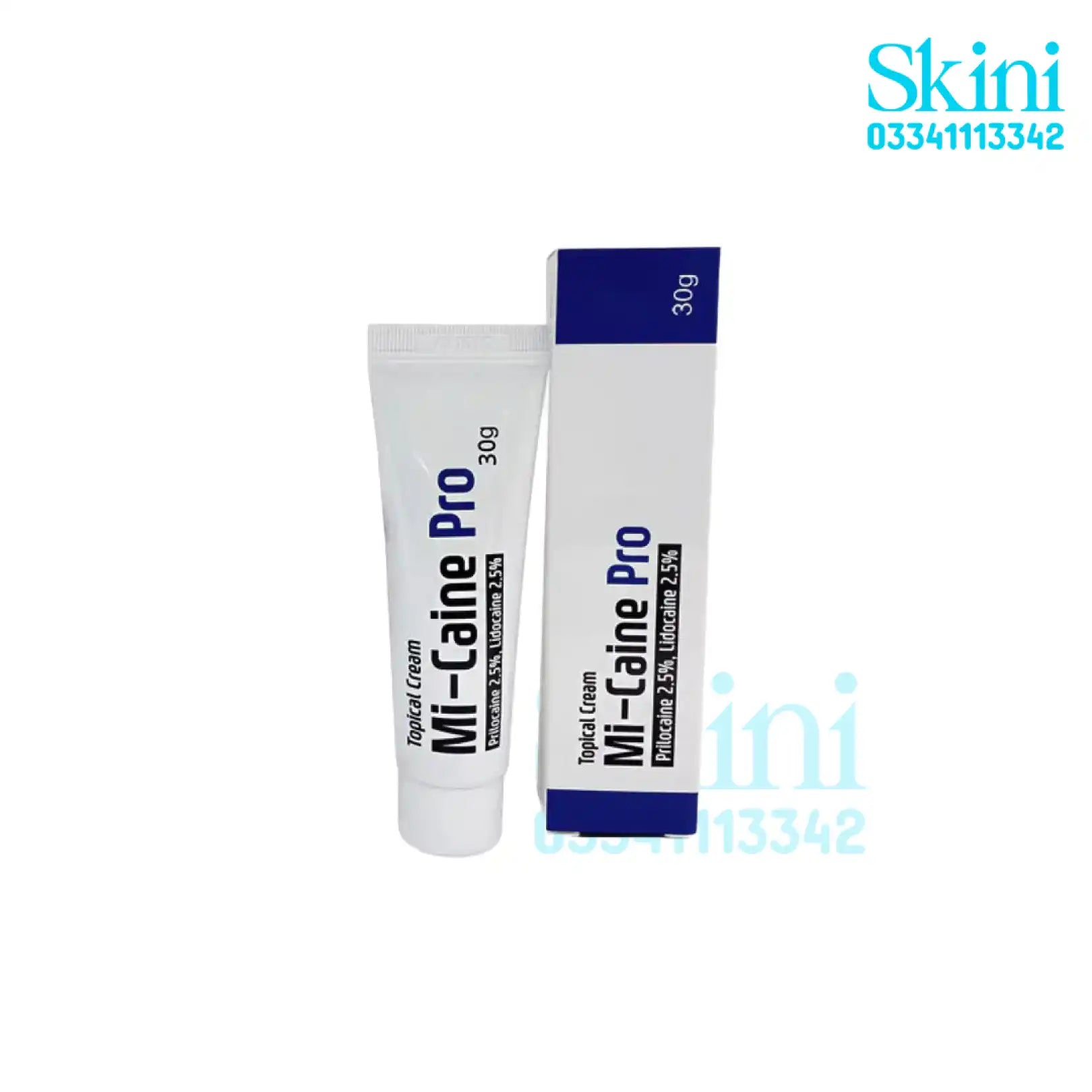 Mi-Caine Pro Numbing Cream Tube 30g Lidocaine 2.5%