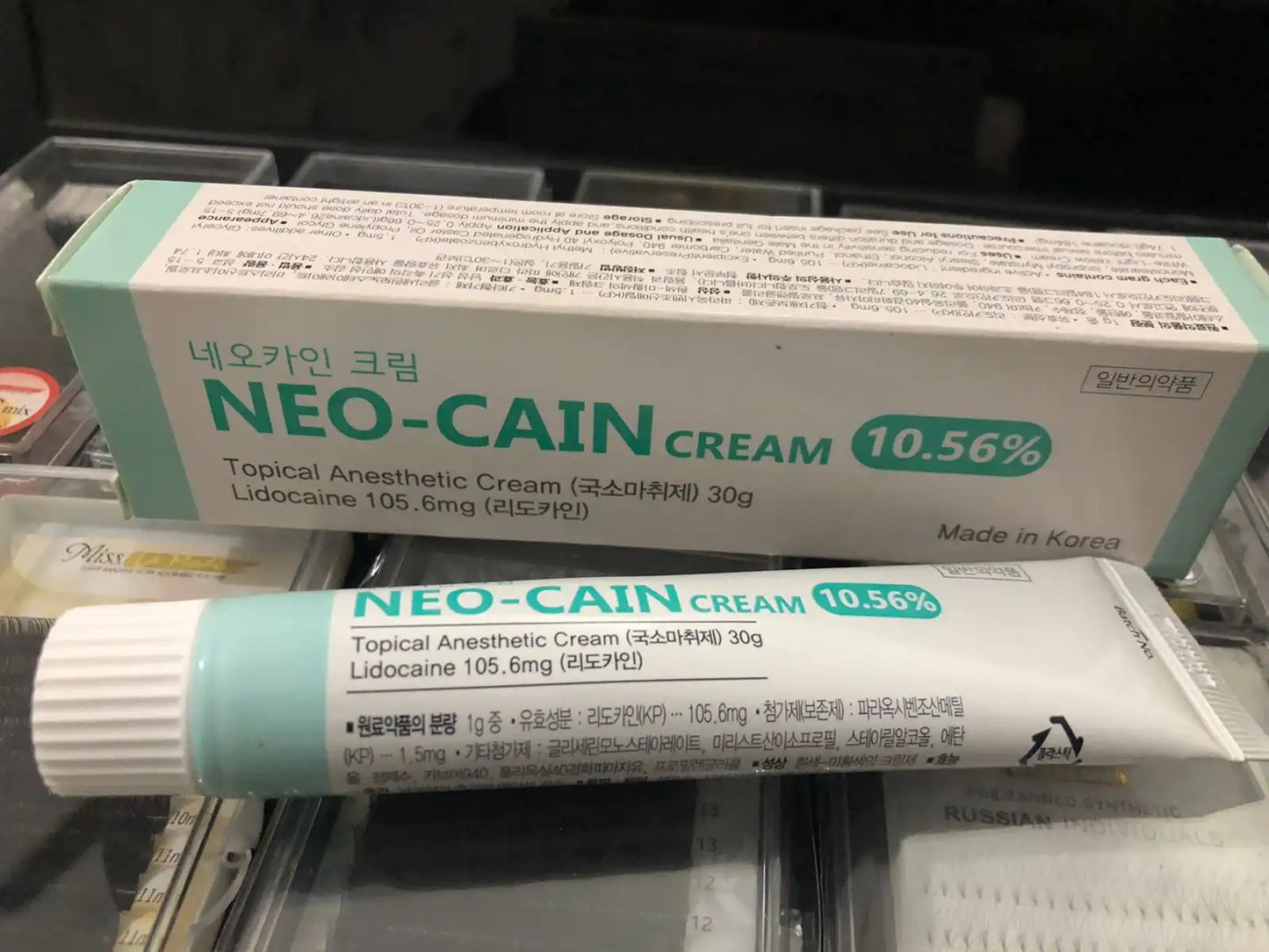 Neo-Cain Numbing Cream Tube 10.56% Made in Korea