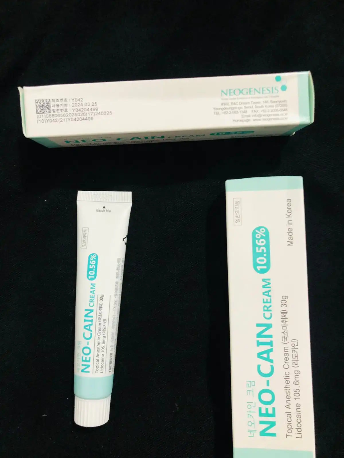 Neo-Cain Numbing Cream Tube 10.56% Made in Korea