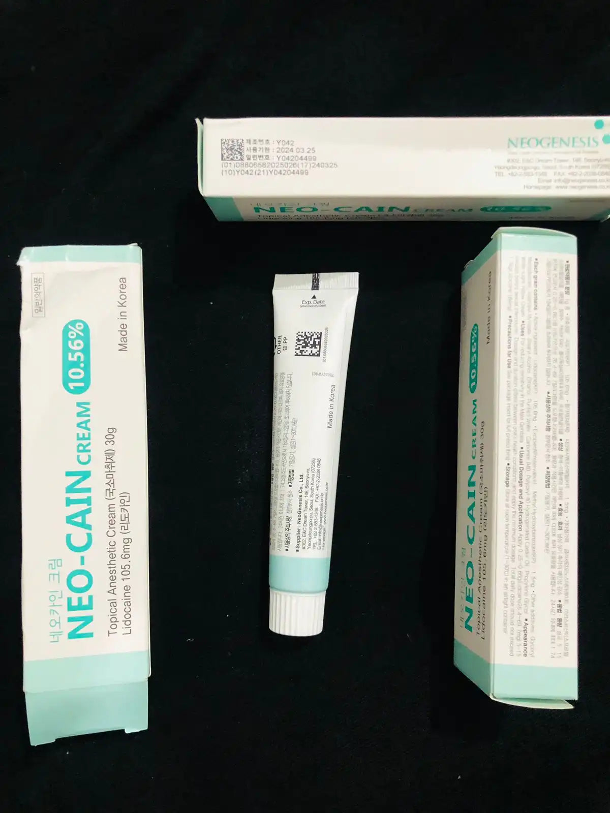 Neo-Cain Numbing Cream Tube 10.56% Made in Korea