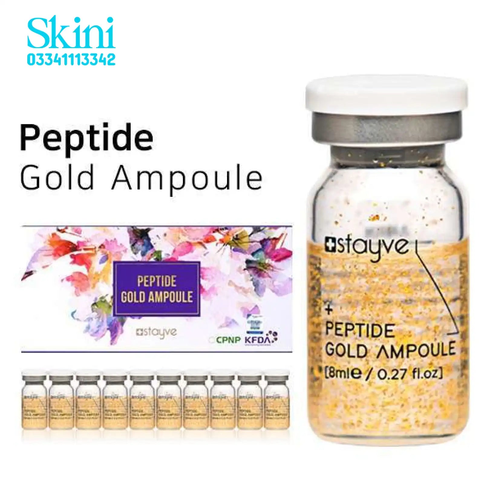 Stayve Peptide Gold Ampoule Made in Korea Korean