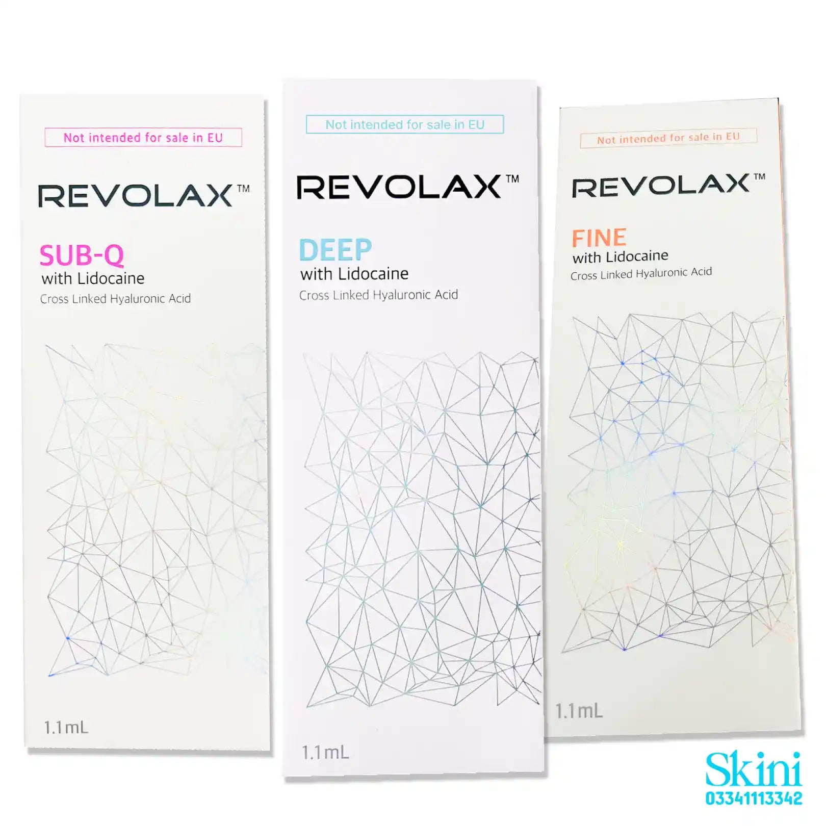 Revolax Dermal Fillers HA - Made in Korea Set of 3