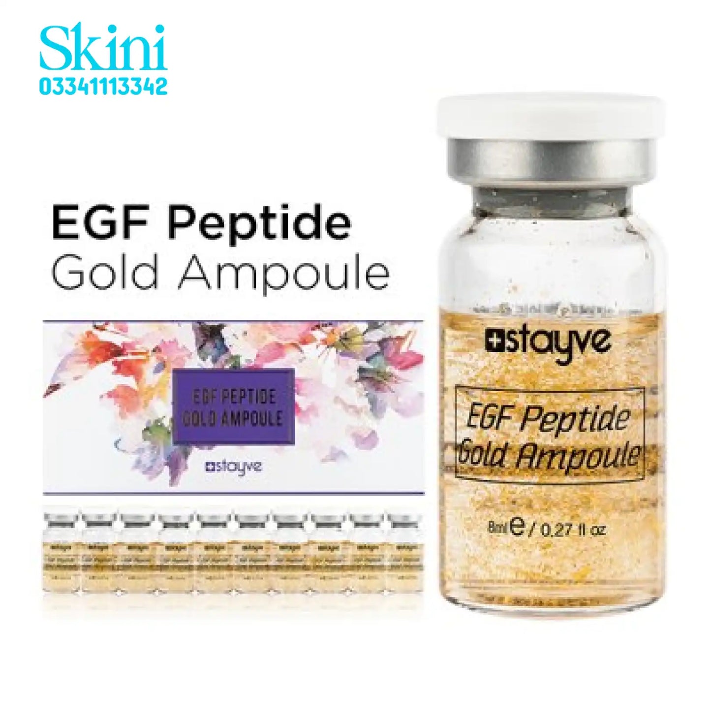 Stayve Peptide Gold Ampoule Made in Korea Chinese